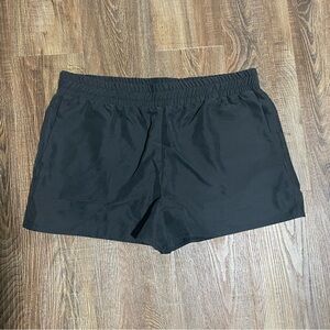 Lanston Women's Black Athleisure Shorts with Pockets NWT‎ Size L